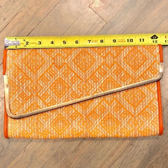 Urban Expression Vegan Leather Woven Clutch - Picture 7 of 8